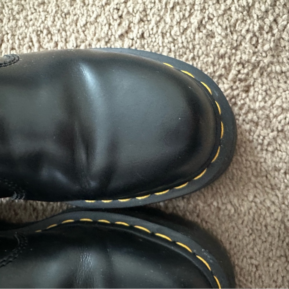 Smooth Leather Platform Chelsea Boots Women’s Size 8 - Picture 3 of 6